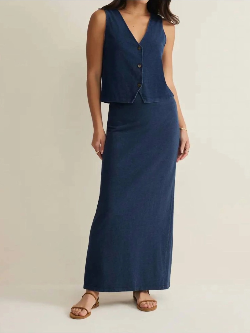 NWOT Z Supply - Noelle Jersey Sleeveless Top and Gail Jersey Skirt Set Sz Sm - Picture 3 of 5